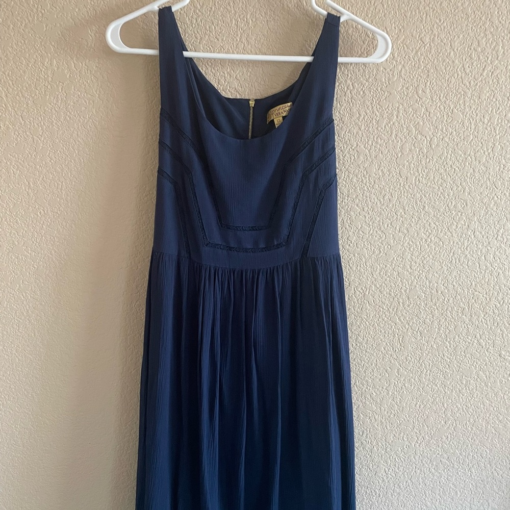 Princess Vera Wang Women’s Juniors Size 13 Navy Ruched Babydoll dress